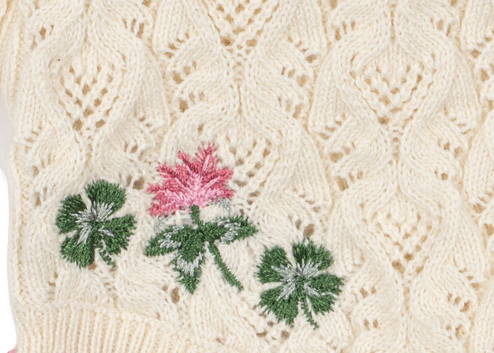 Konges Sløjd A/S Gebreide Shorts En Pofbroeken off white