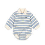 Konges Sløjd A/S Jersey Rompers En Jumpsuits stripe ciel