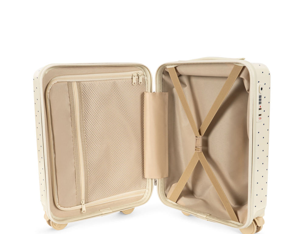 Konges Sløjd A/S TRAVEL SUITCASE navy dot