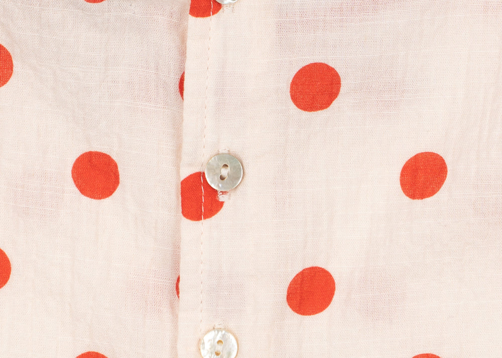 Konges Sløjd A/S WOVEN SHORT SLEEVE SHIRTS red dot