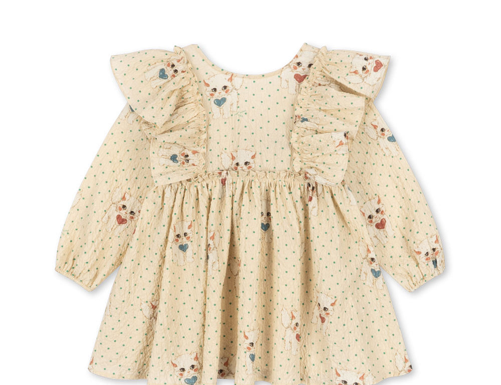Konges Sløjd A/S WOVEN DRESSES dot miao mist
