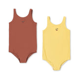 Konges Sløjd A/S SWIMSUITS pampas/mahogany