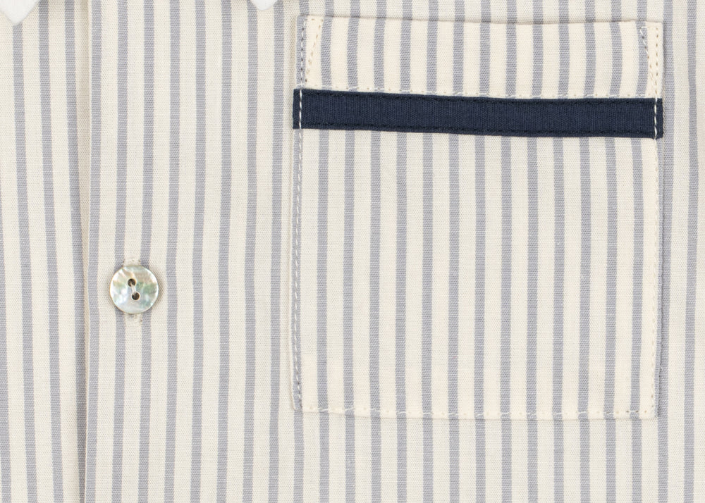 Konges Sløjd A/S WOVEN SHORT SLEEVE SHIRTS bleu stripe