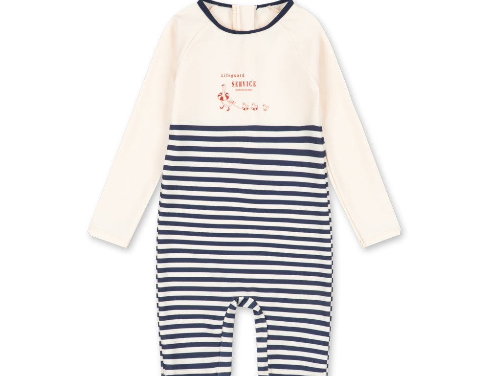 Konges Sløjd A/S UV ONESIES marin stripe