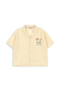 Konges Sløjd A/S WOVEN SHORT SLEEVE SHIRTS sea mist