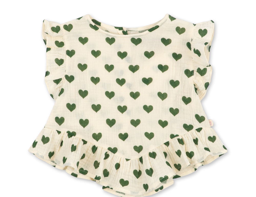 Konges Sløjd A/S WOVEN SHORT SLEEVE SHIRTS amour verde