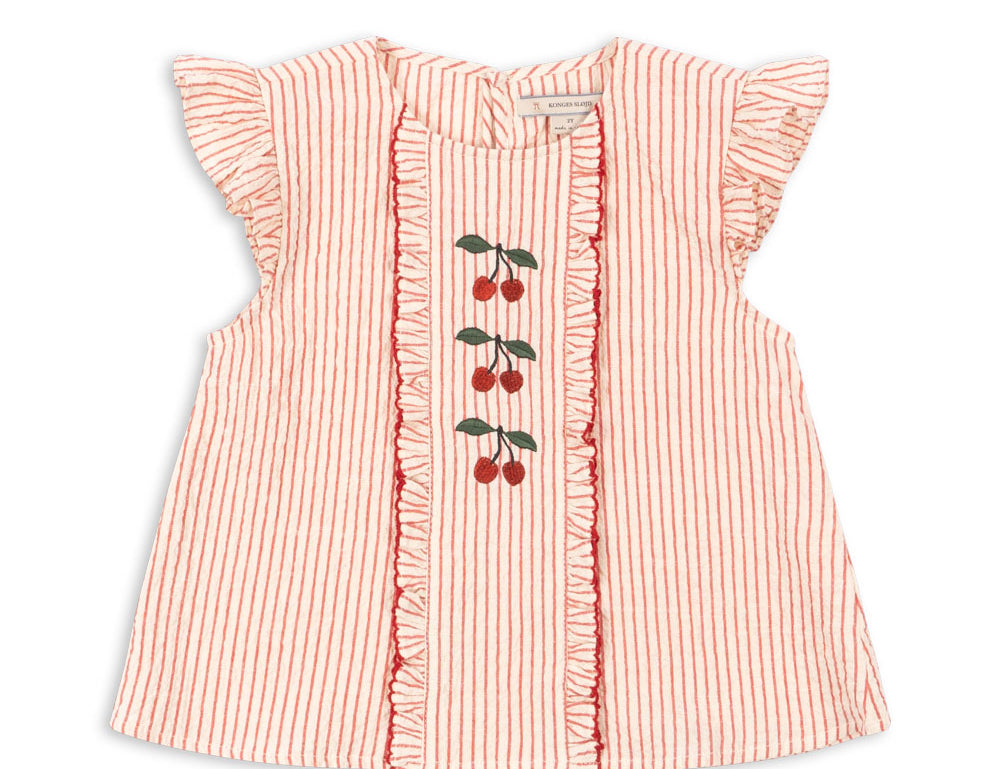 Konges Sløjd A/S WOVEN SHORT SLEEVE SHIRTS amour stripe