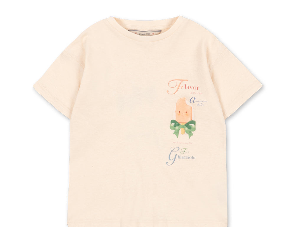 Konges Sløjd A/S JERSEY T-SHIRTS ecru/ghiacciolo