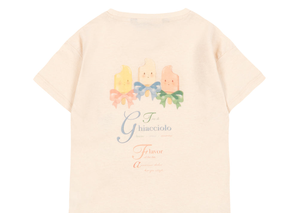 Konges Sløjd A/S JERSEY T-SHIRTS ecru/ghiacciolo