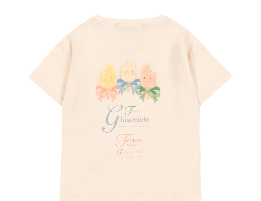Konges Sløjd A/S JERSEY T-SHIRTS ecru/ghiacciolo