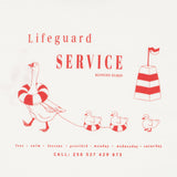 Konges Sløjd A/S JERSEY T-SHIRTS off white/lifeguard service