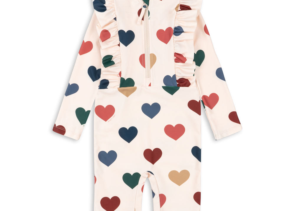 Konges Sløjd A/S UV ONESIES bon coeur coloré
