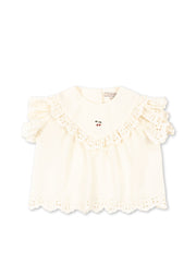 Konges Sløjd A/S WOVEN SHORT SLEEVE SHIRTS antique white