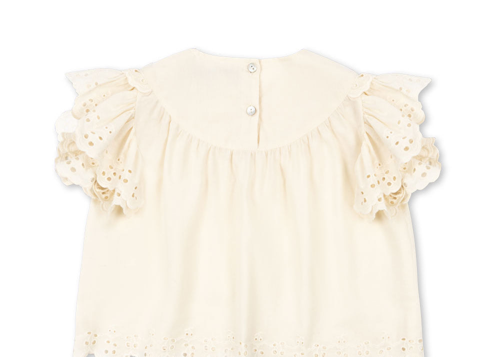 Konges Sløjd A/S WOVEN SHORT SLEEVE SHIRTS antique white