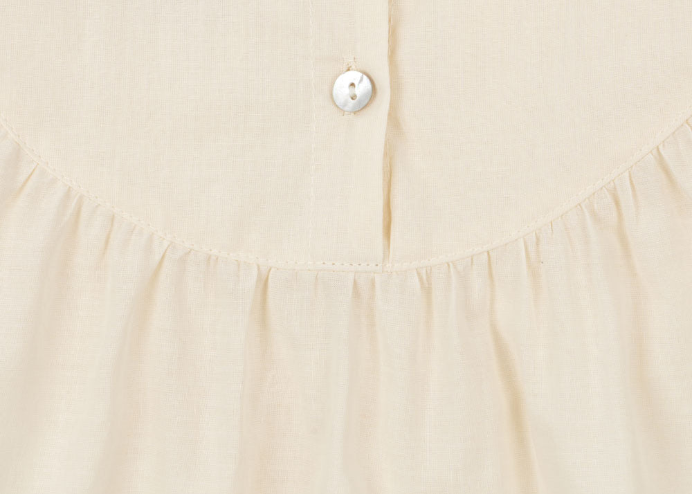 Konges Sløjd A/S WOVEN SHORT SLEEVE SHIRTS antique white