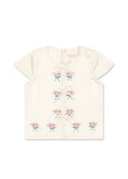 Konges Sløjd A/S WOVEN SHORT SLEEVE SHIRTS buttercream