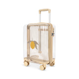Konges Sløjd A/S TRAVEL SUITCASE lemon transparent