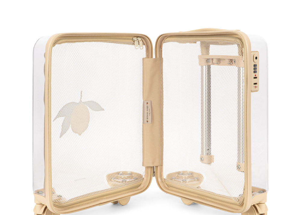 Konges Sløjd A/S TRAVEL SUITCASE lemon transparent