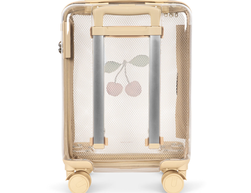Konges Sløjd A/S TRAVEL SUITCASE cherry transparent