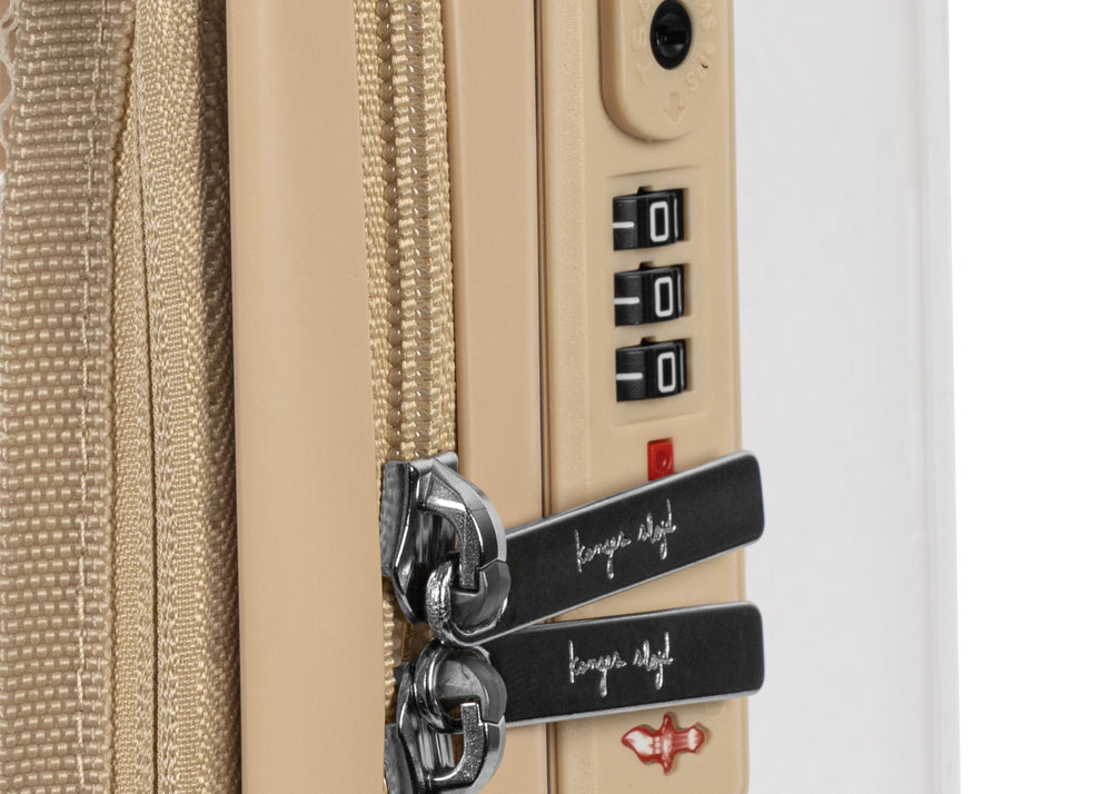 Konges Sløjd A/S TRAVEL SUITCASE cherry transparent