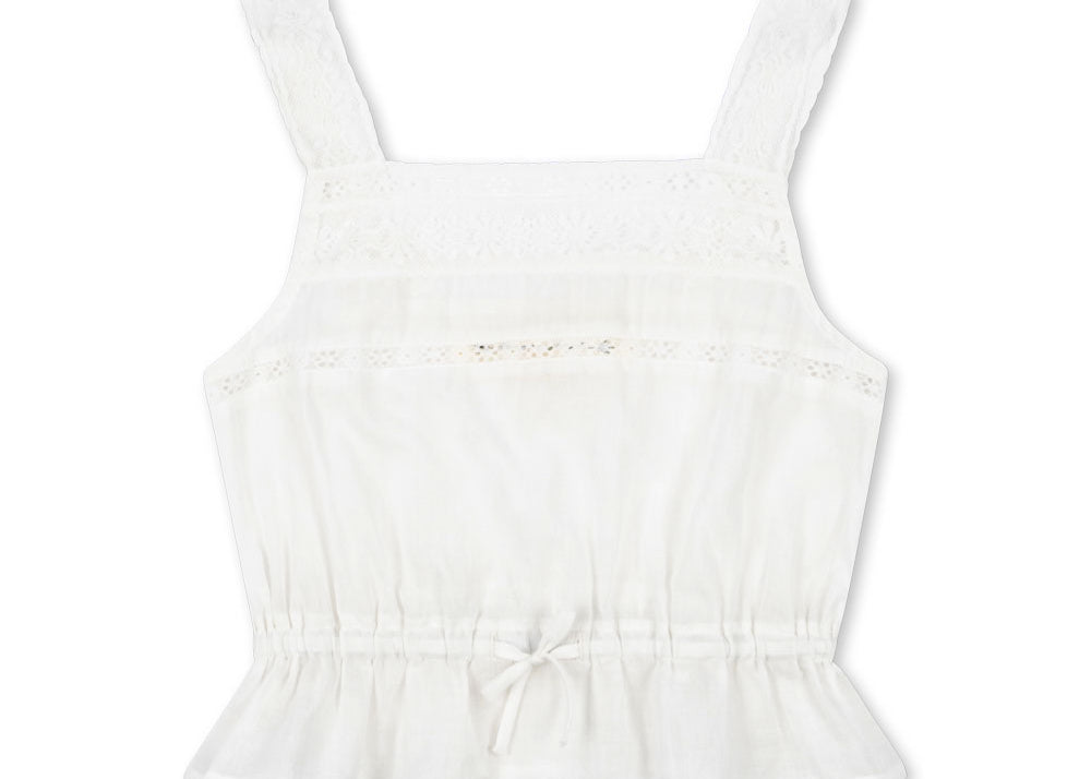 Konges Sløjd A/S WOVEN SHORT SLEEVE SHIRTS optic white