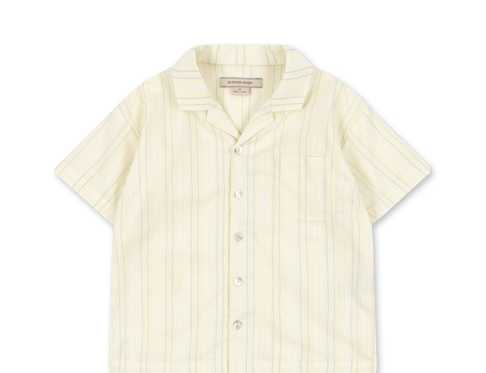 Konges Sløjd A/S WOVEN SHORT SLEEVE SHIRTS cloud stripe