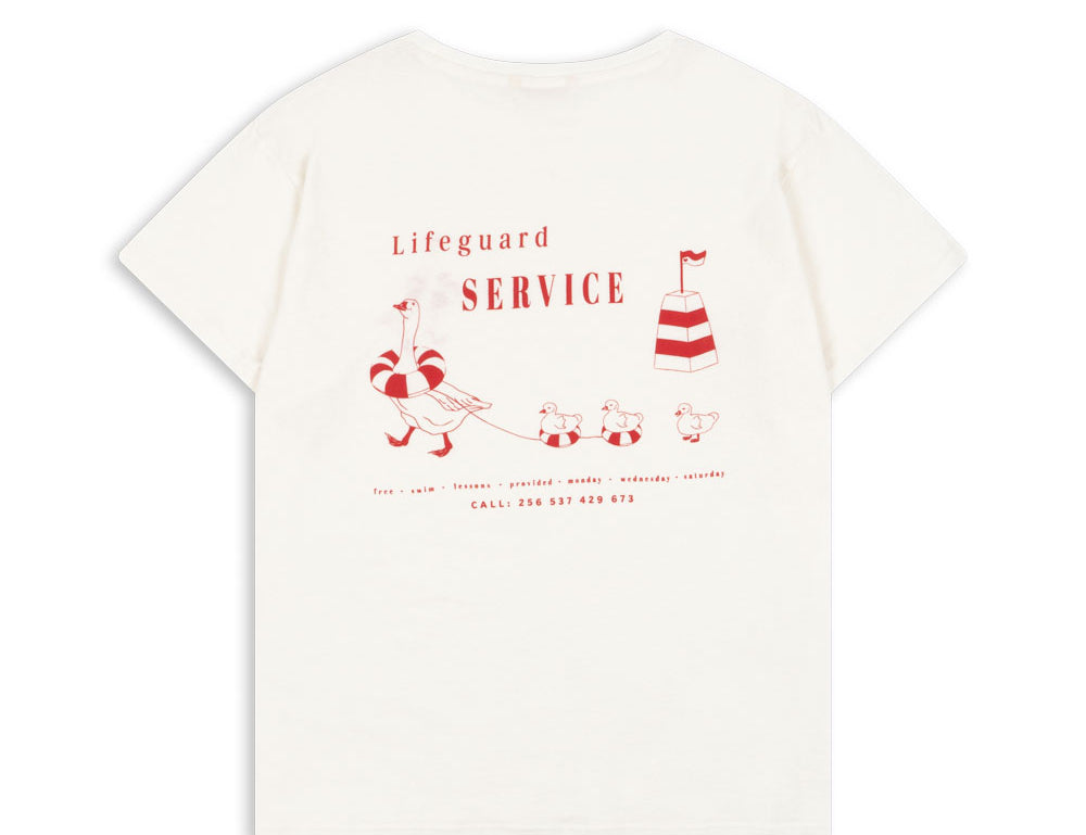 Konges Sløjd A/S JERSEY T-SHIRTS off white/lifeguard service