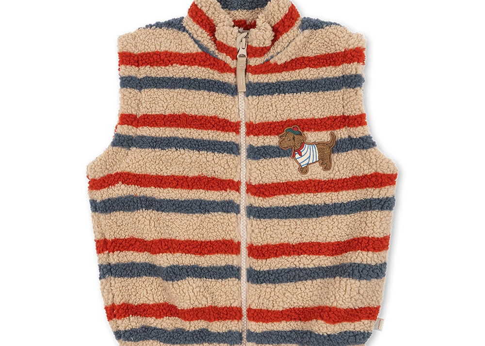 Konges Sløjd A/S TEDDY & FLEECE tangerine stripe
