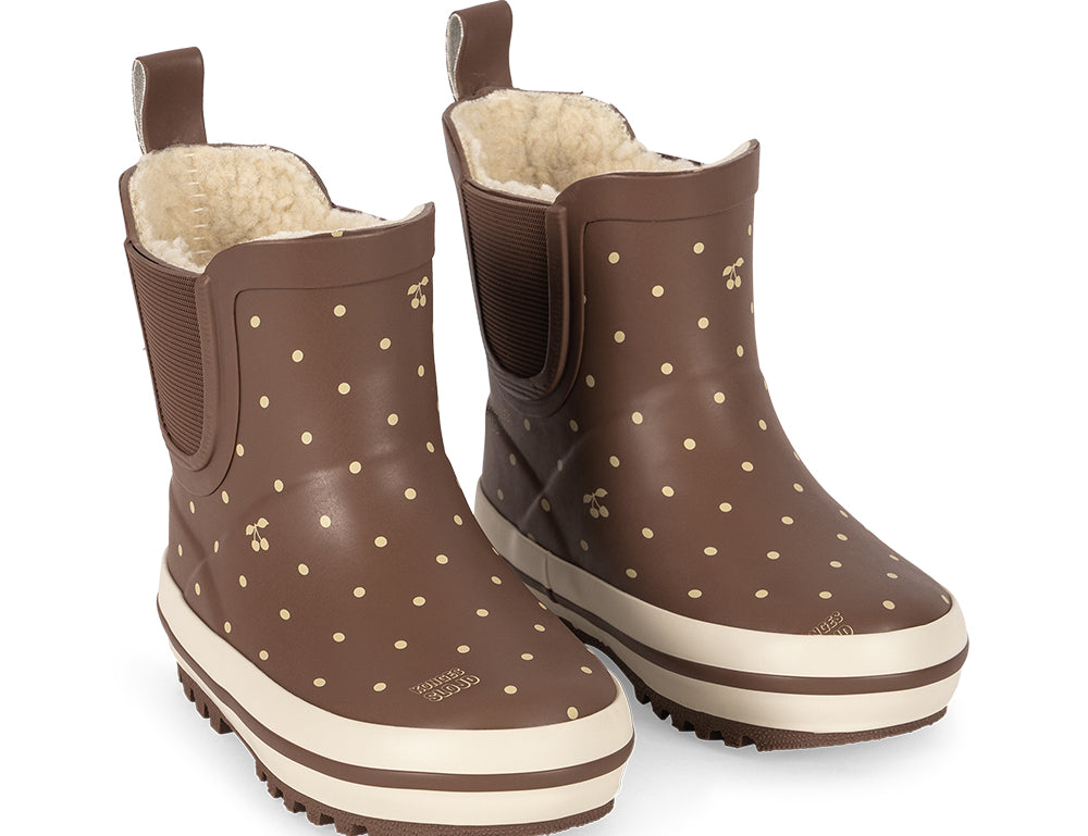 Konges Sløjd A/S RUBBER BOOTS cherry dot marrone