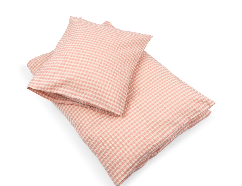 Konges Sløjd A/S BABY BEDDING powder pink check