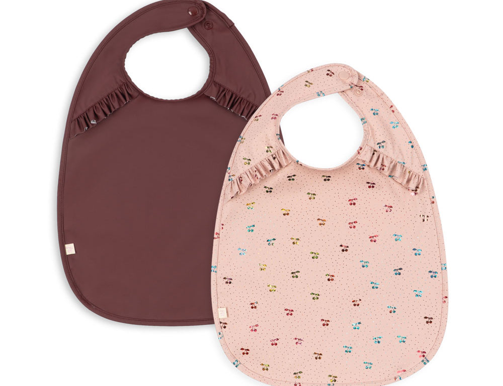 Konges Sløjd A/S DINNER BIBS cherry glitter