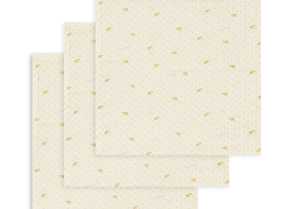 Konges Sløjd A/S MUSLIN CLOTHS lemon dot