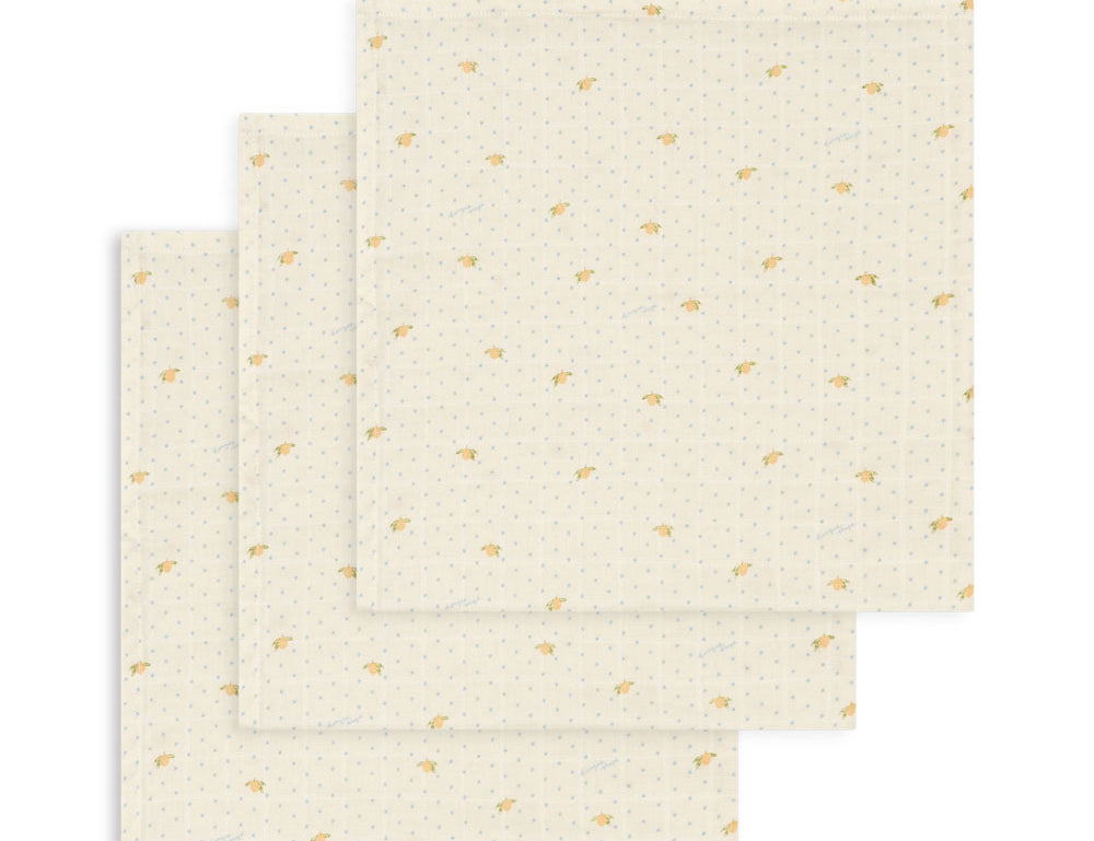 Konges Sløjd A/S MUSLIN CLOTHS lemon dot