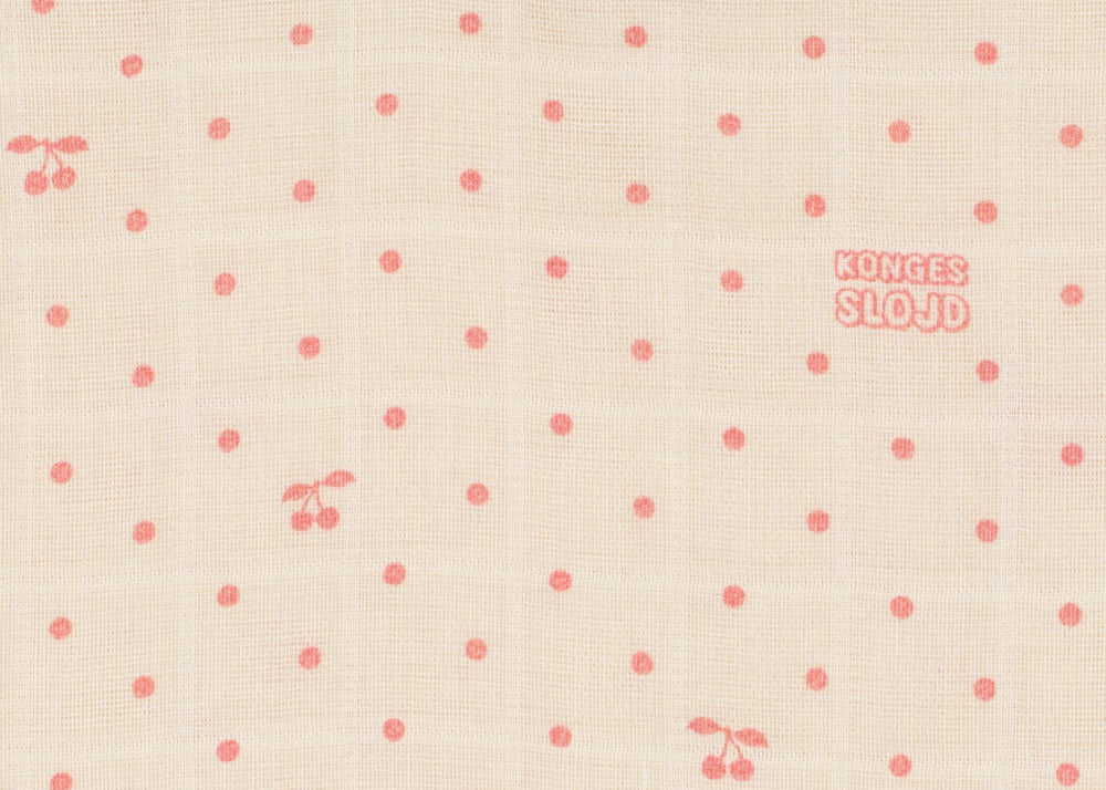 Konges Sløjd A/S MUSLIN CLOTHS cherry dot
