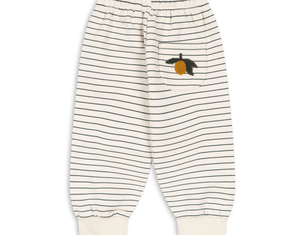 Konges Sløjd A/S JERSEY PANTS cilantro stripe