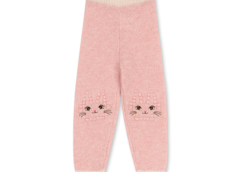 Konges Sløjd A/S KNITTED PANTS silver pink