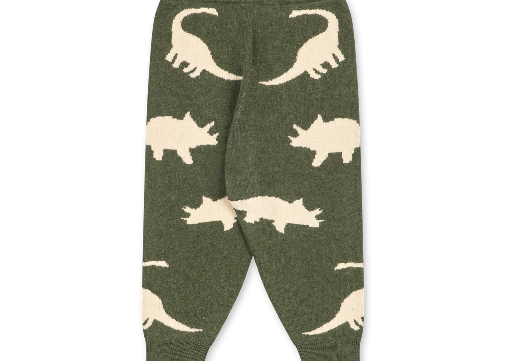 Konges Sløjd A/S KNITTED PANTS dino vert