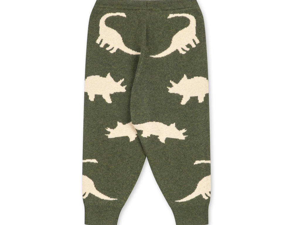 Konges Sløjd A/S KNITTED PANTS dino vert