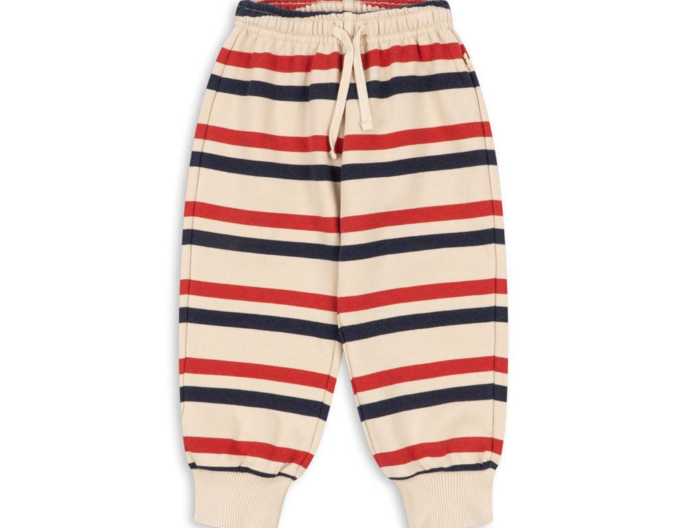 Konges Sløjd A/S JERSEY PANTS tangerine stripe