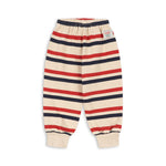 Konges Sløjd A/S JERSEY PANTS tangerine stripe