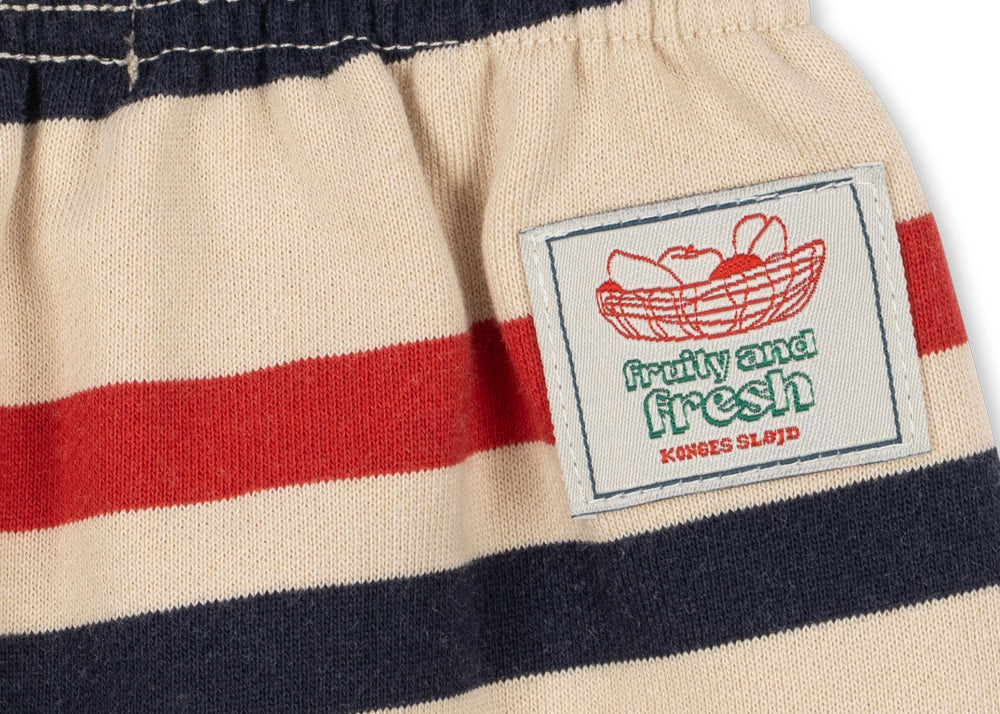 Konges Sløjd A/S JERSEY PANTS tangerine stripe