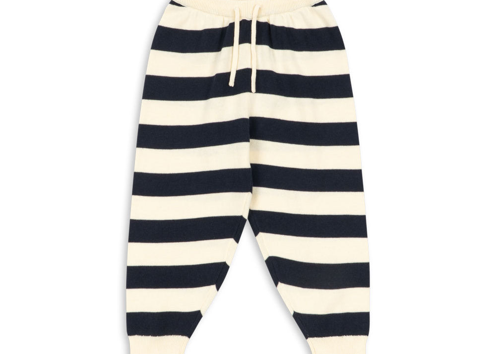 Konges Sløjd A/S KNITTED PANTS navy stripe
