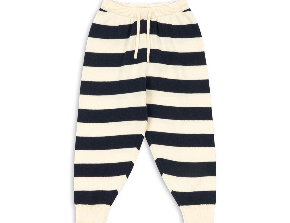 Konges Sløjd A/S KNITTED PANTS navy stripe