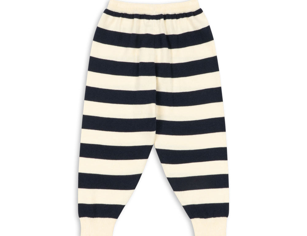 Konges Sløjd A/S KNITTED PANTS navy stripe