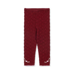 Konges Sløjd A/S KNITTED PANTS pomegranate