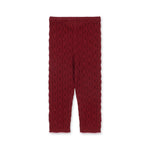 Konges Sløjd A/S KNITTED PANTS pomegranate