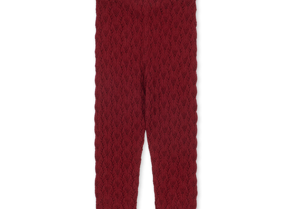Konges Sløjd A/S KNITTED PANTS pomegranate
