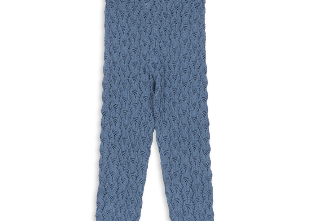 Konges Sløjd A/S KNITTED PANTS ashley blue