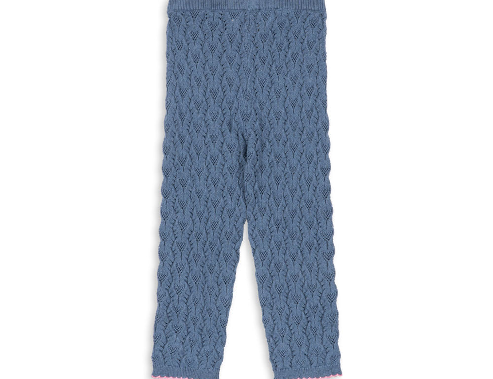 Konges Sløjd A/S KNITTED PANTS ashley blue