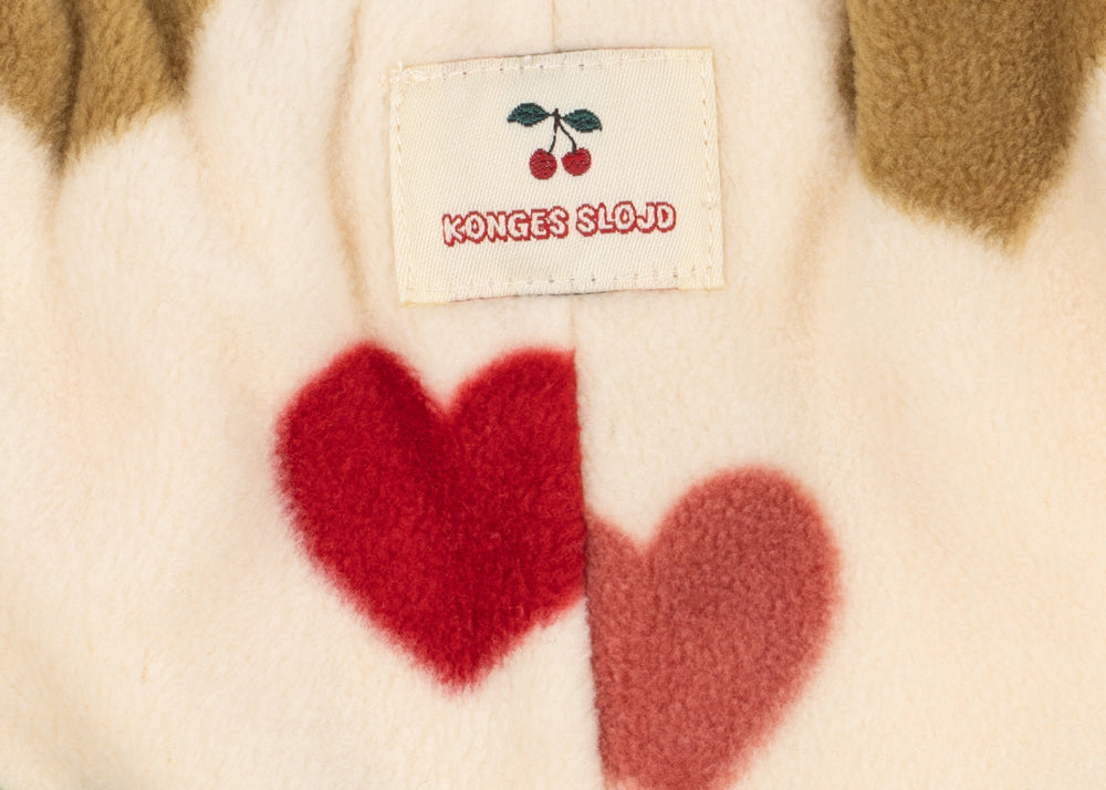 Konges Sløjd A/S TEDDY & FLEECE bon coeur coloré